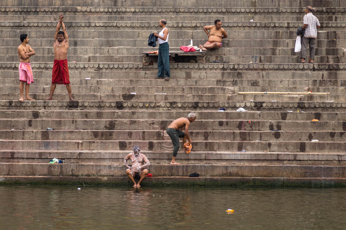 Bathing in the Ganges