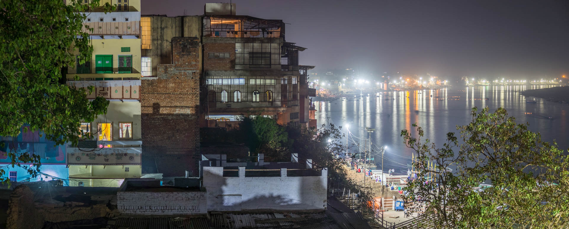 Night atmopshere in Varanasi