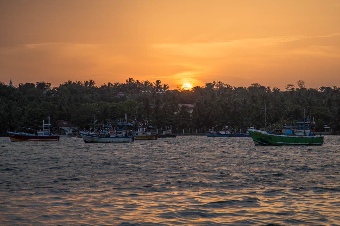 sunset in Trincomalee