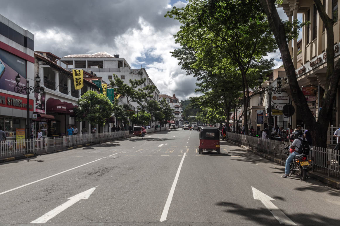 Hauptstraße in Kandy