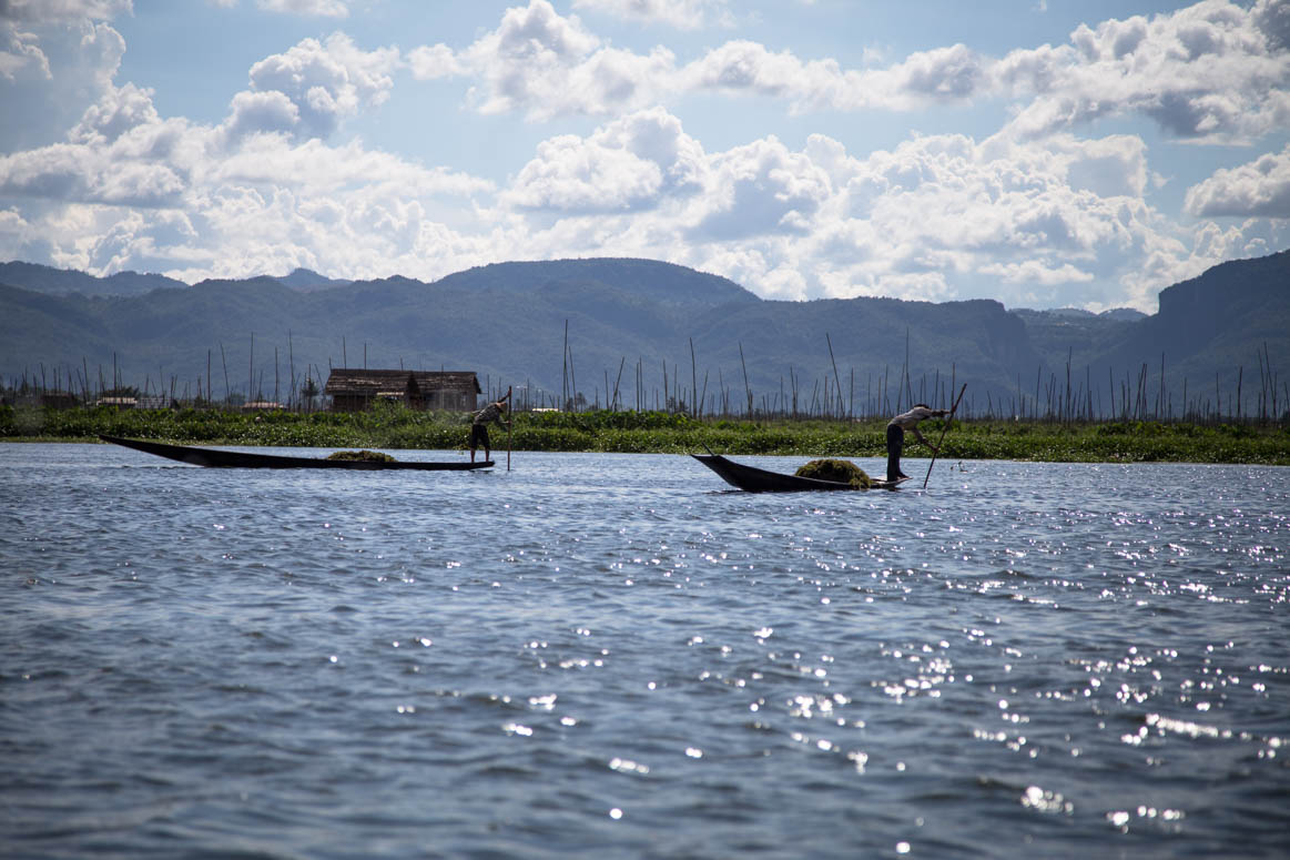 Kanufahrt am Inle Lake