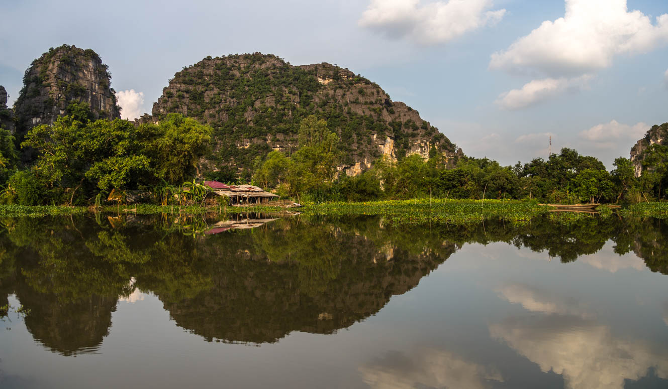 Spiegellandschaft in Ninh Binh