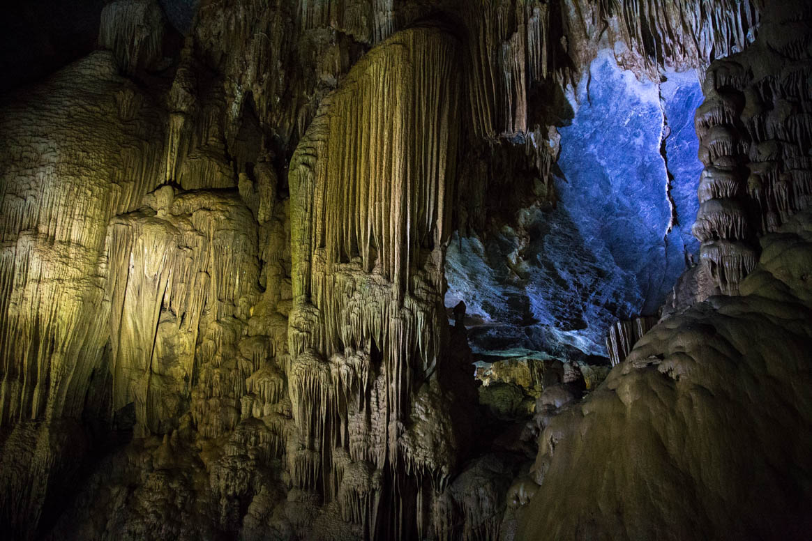 Ferbenspiel in der Paradieshöhle in Phong Nha