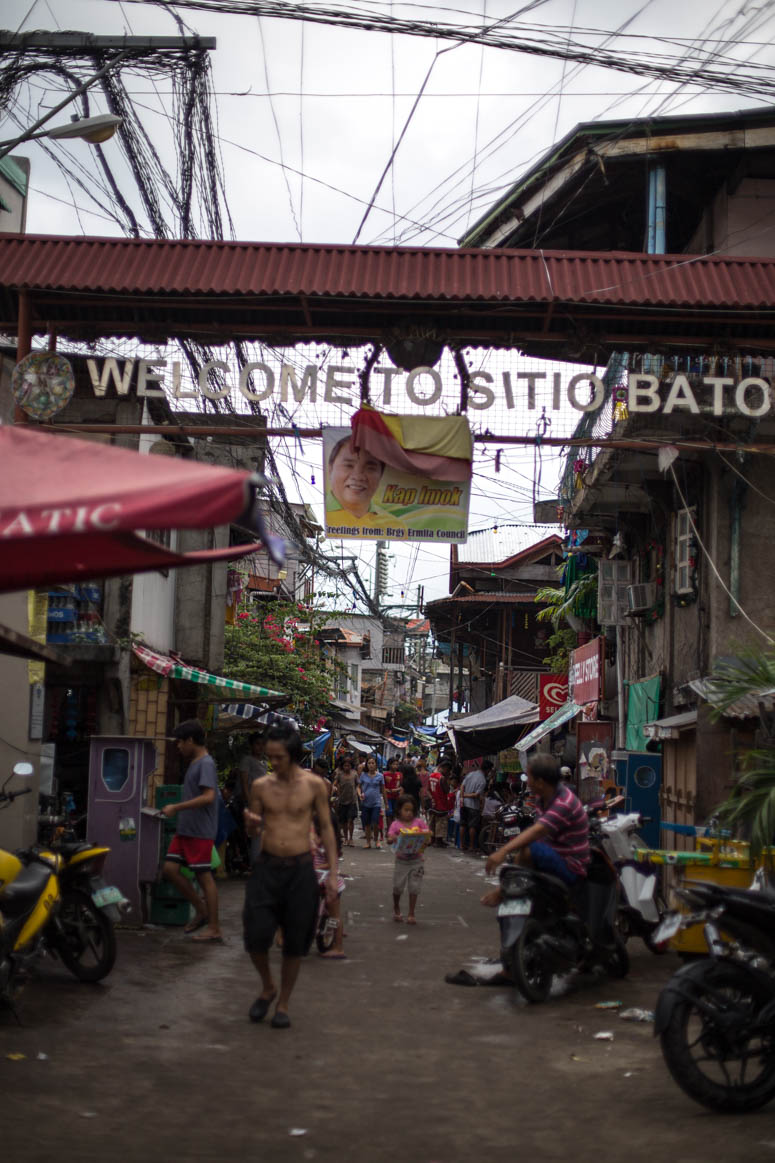 Viertel am Cebu Hafen