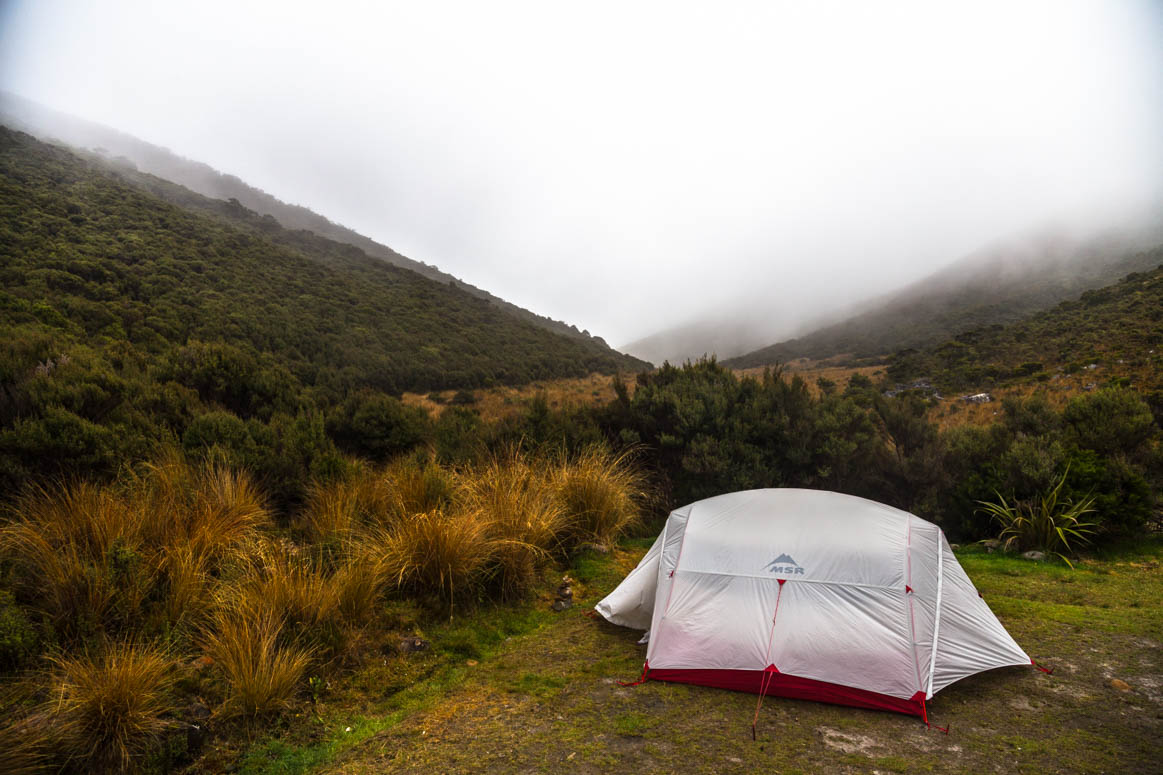 erste Nacht am  Heaphy Track