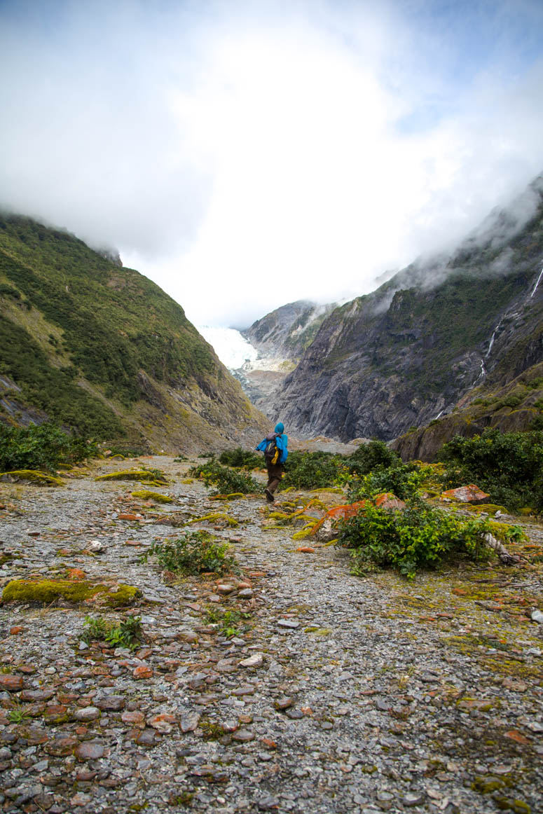 Dem Gletscher entgegen