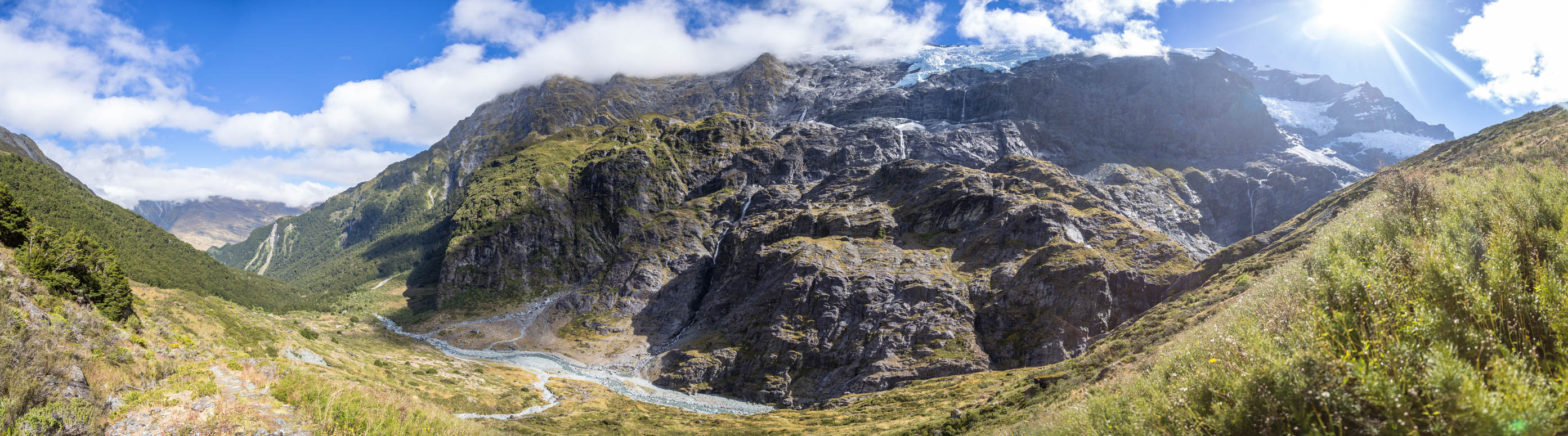 Angesicht des Rob Roy Gletschers