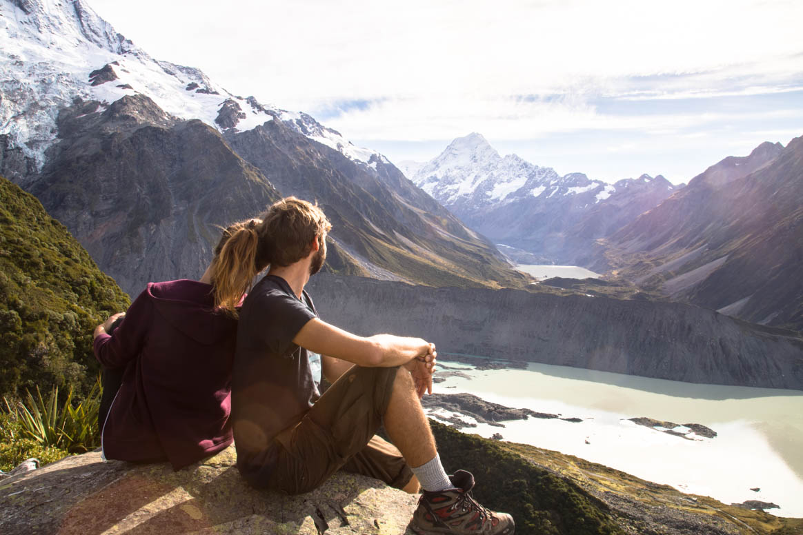 Blickkontakt mit dem Mount Cook